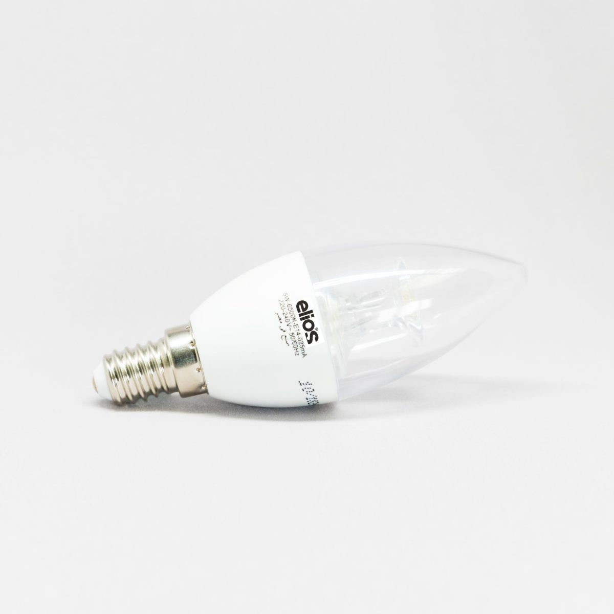 Elios LED With lens candle Bulb White base Day light