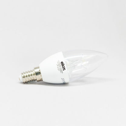 Elios LED With lens candle Bulb White base Day light