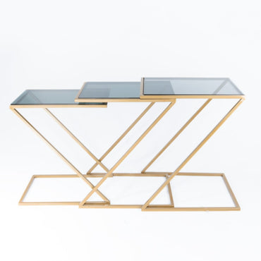 Z 3 Pieces Gold Tables