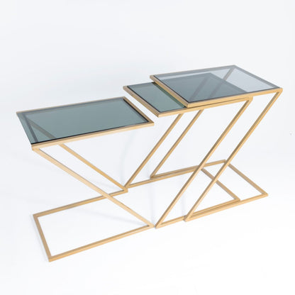 Z 3 Pieces Gold Tables