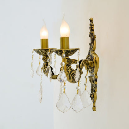 Pearl 2 lights antique wall lamp