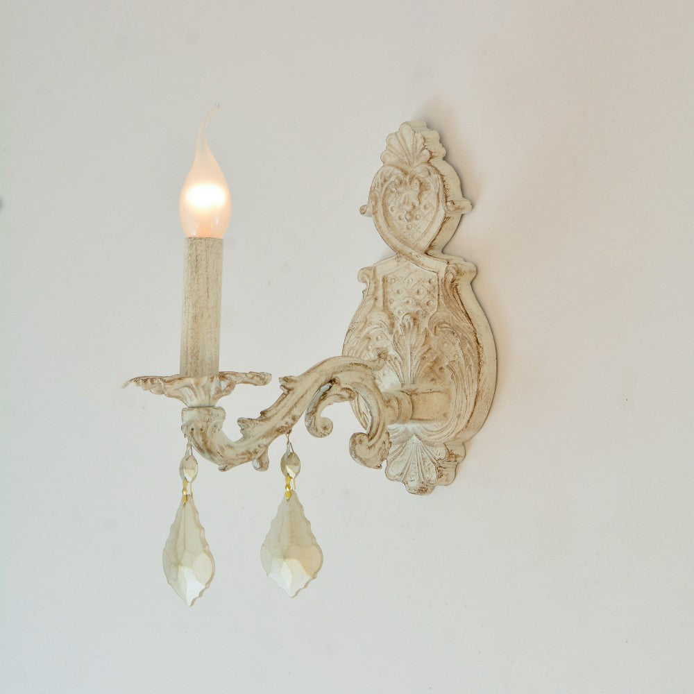 Turkey Comb 1 Light Whitey Wall Lamp