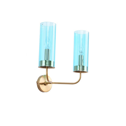 أبليك بلون برونزي فلفلي مزود بمصباحين