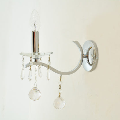 أبليك مطلي بالكروم بإضاءة واحدة