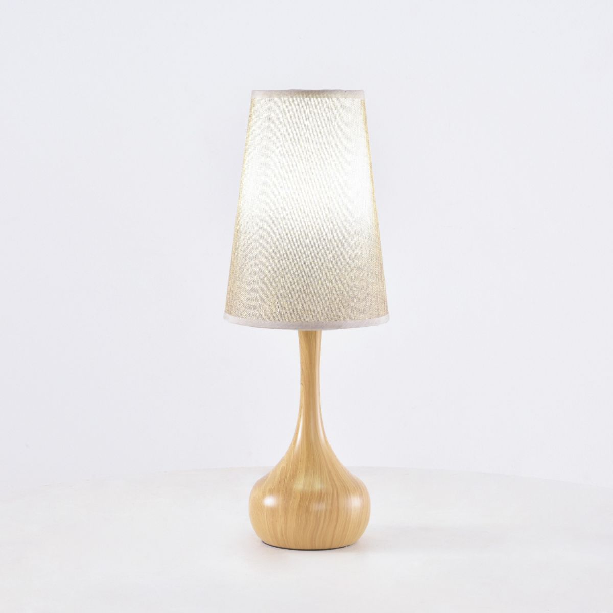 Kana 1 Light Wood Brown Table Lamp