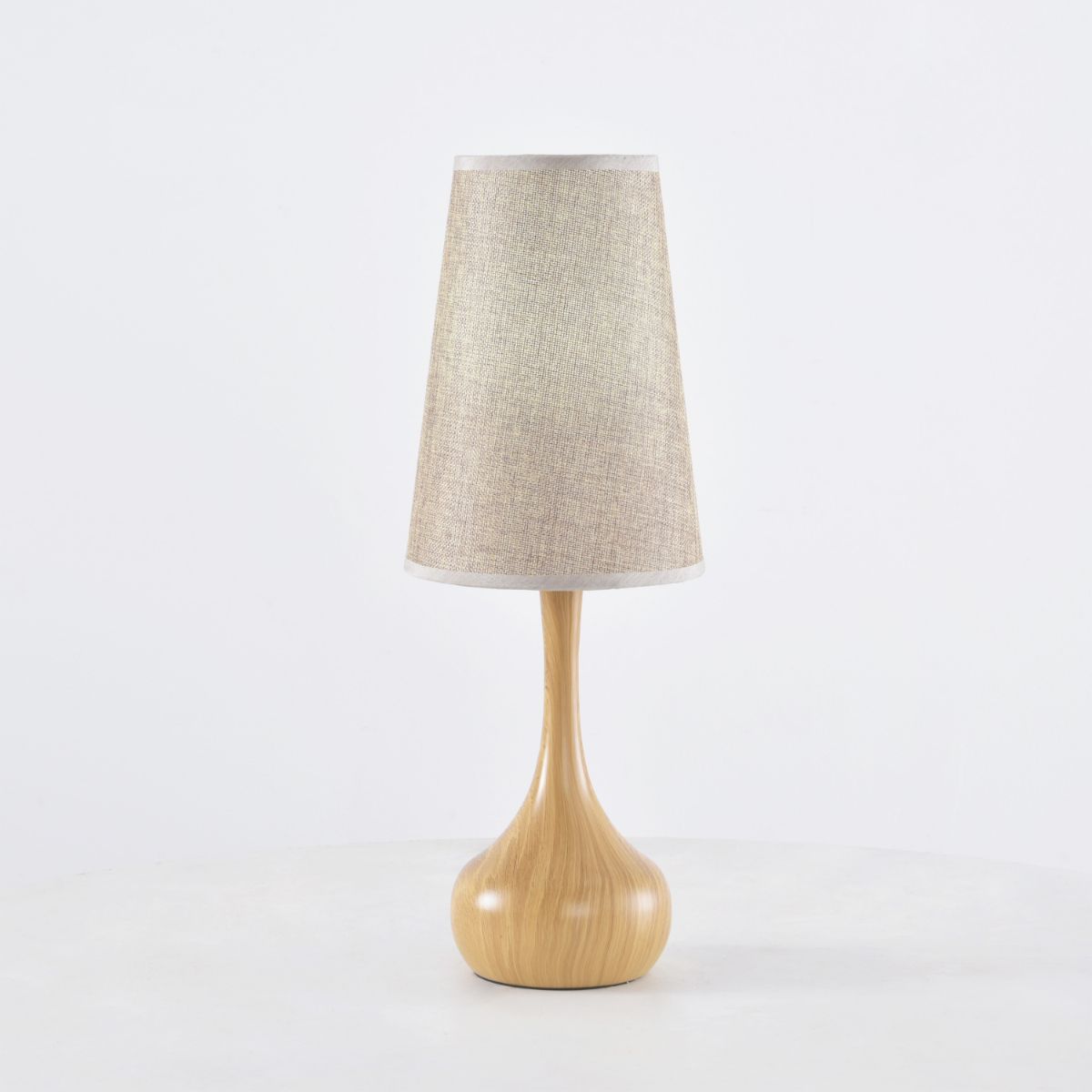 Kana 1 Light Wood Brown Table Lamp