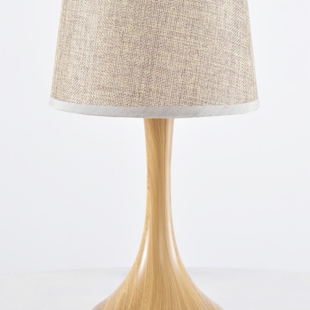 Kana 1 Light Wood Brown Table Lamp