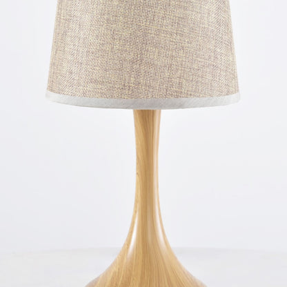 Kana 1 Light Wood Brown Table Lamp