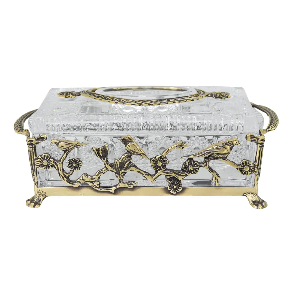 Tissue box code 8055, Italian bronze