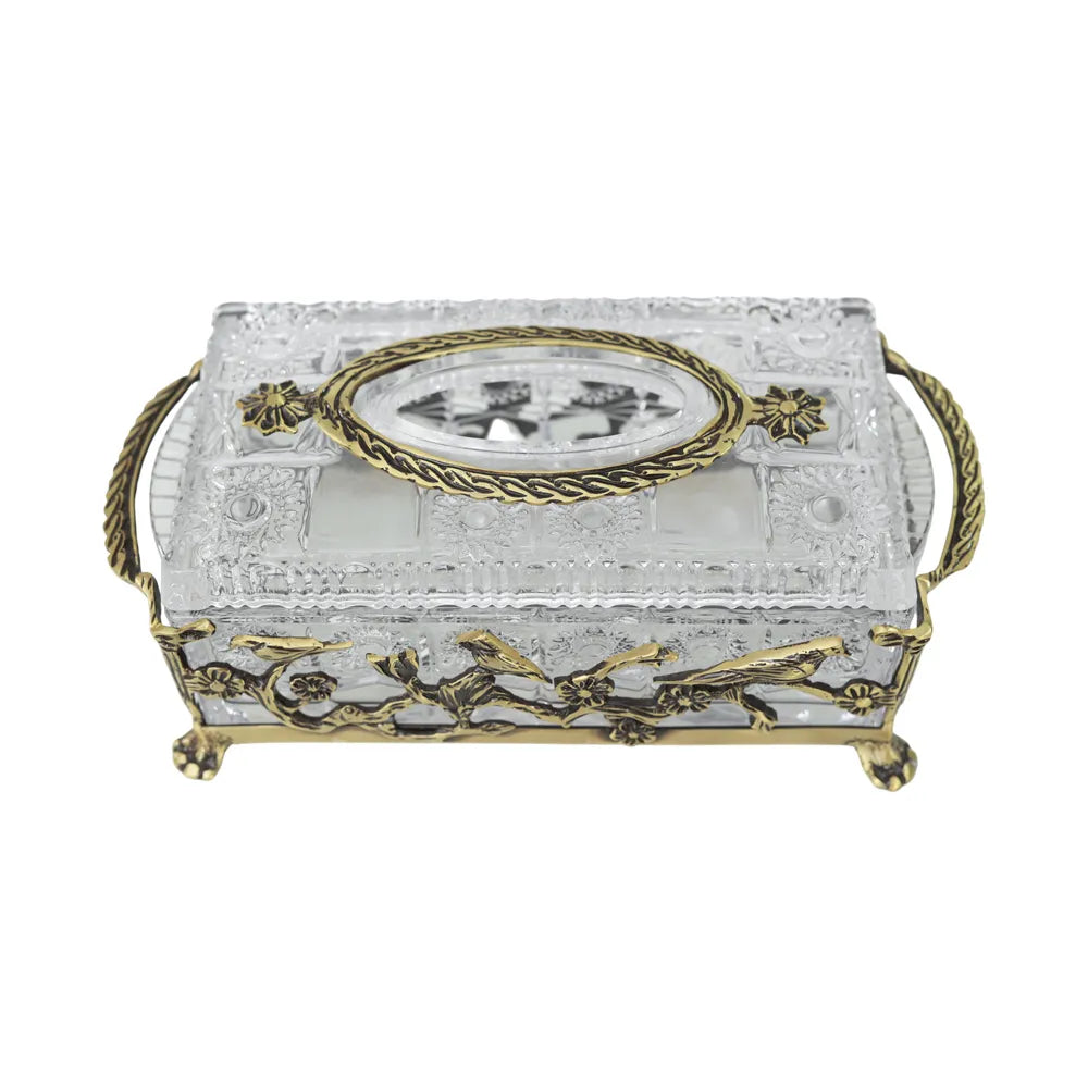 Tissue box code 8055, Italian bronze