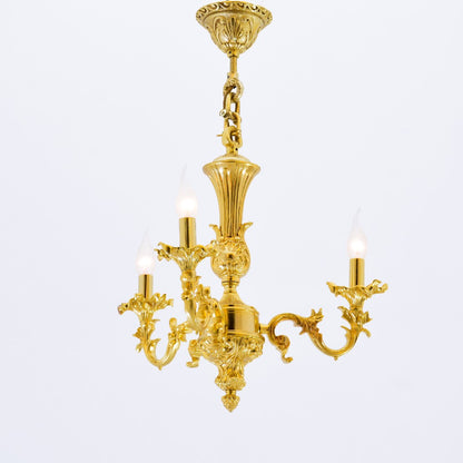 نجفة سكاي بثلاثة أضواء ذهبية