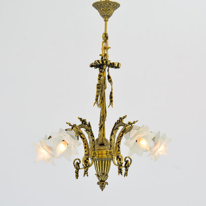 Neirin Chandelier, 5 Lights, Copper, 62×80cm - Italian Bronze