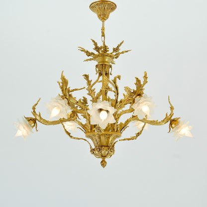 calla Lights Gold Chandelier