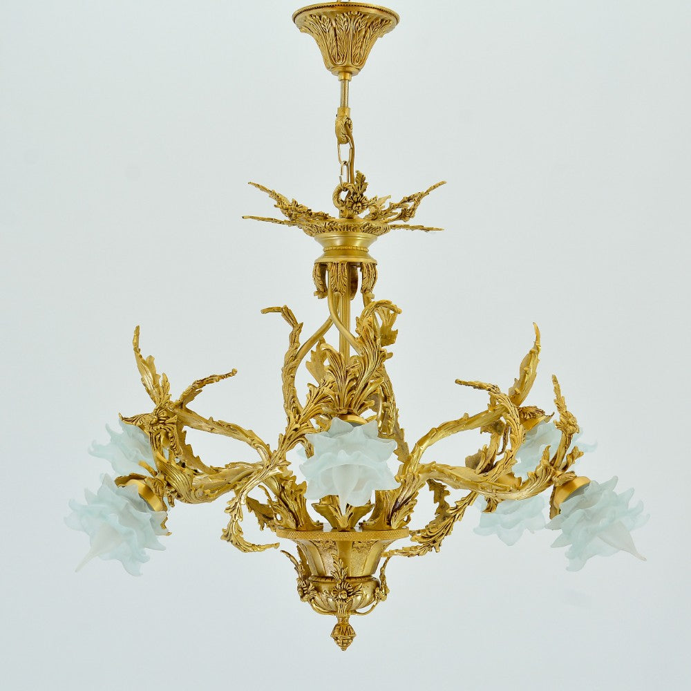 calla Lights Gold Chandelier