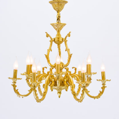 Modern S 12 lights gold chandelier