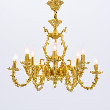 Modern S 12 lights gold chandelier
