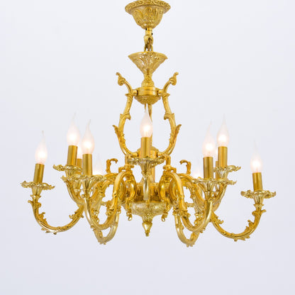 Modern S 12 lights gold chandelier