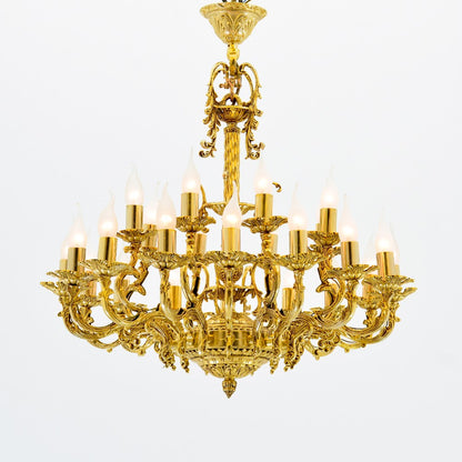 نجفة ذهبية برايد بـ ٢٤ لمبة