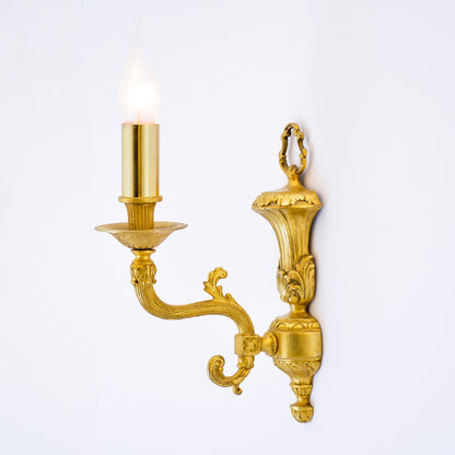 Hannah 1 light gold wall lamp