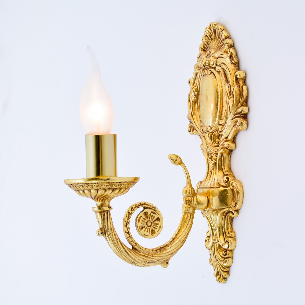 Eileen 1 Light Gold wall lamp