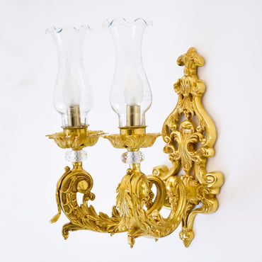 Palermo 2 lights champagne wall lamp