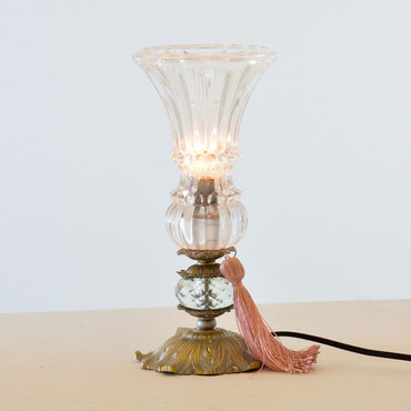 Victoria Butterfly Chrome Table Lamp