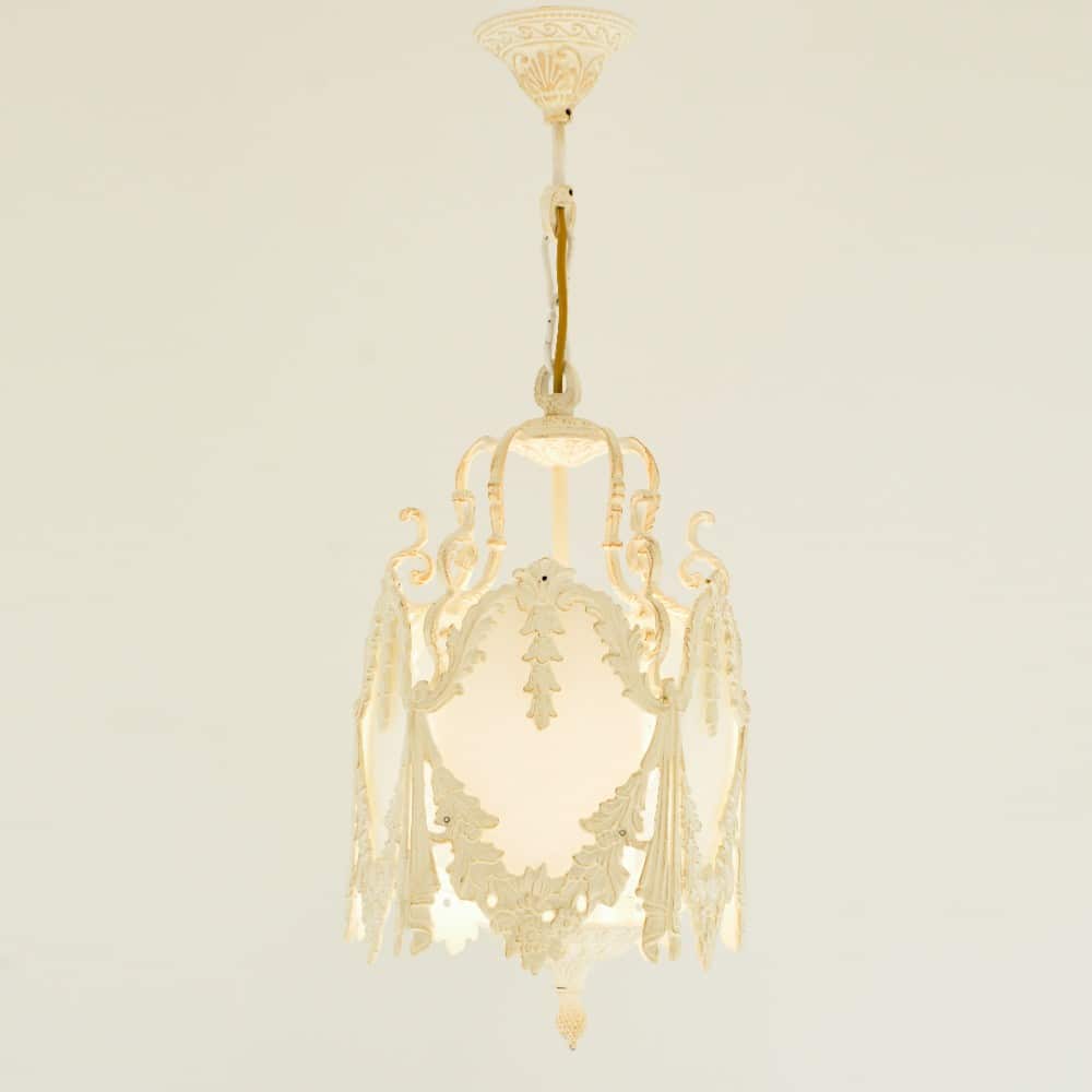 Pentagon 1 Light Whitey Pendant