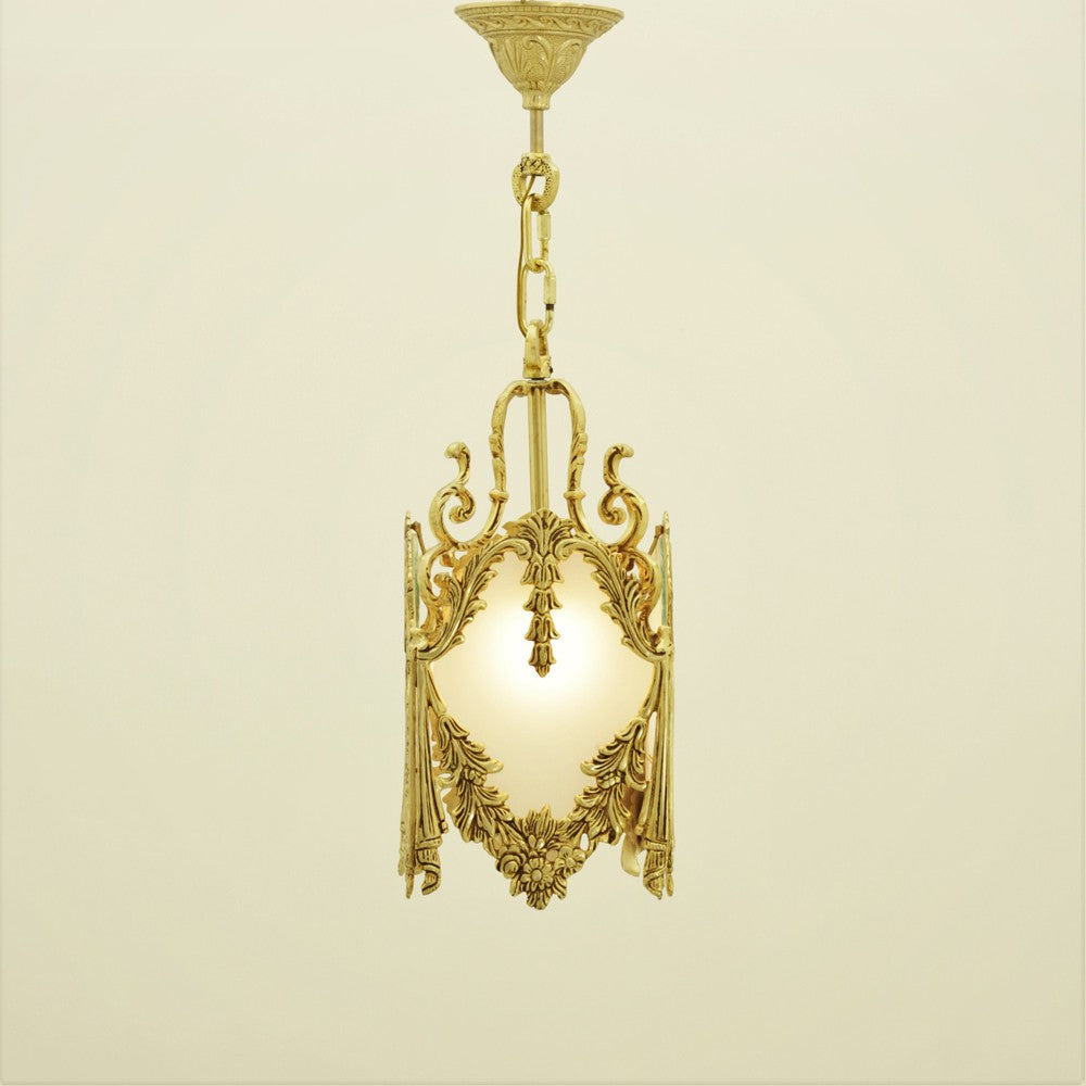 beret Gold 1 Light Pendant