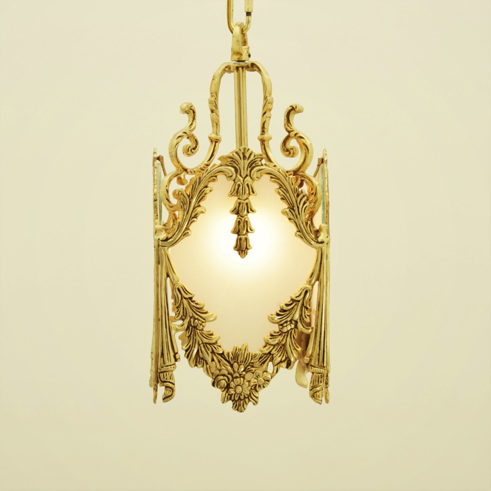 beret Gold 1 Light Pendant