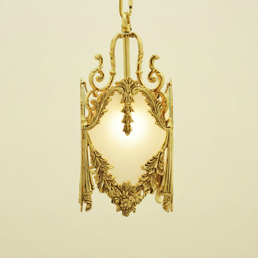 beret Gold 1 Light Pendant