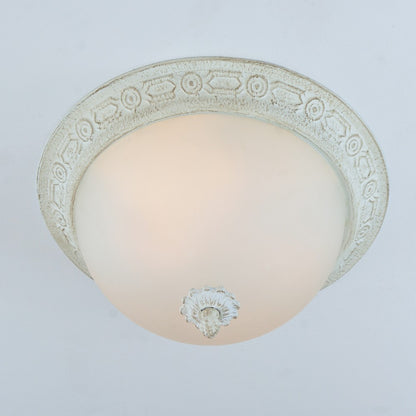 Half Moon 35cm 2 Lights Whitey Flush