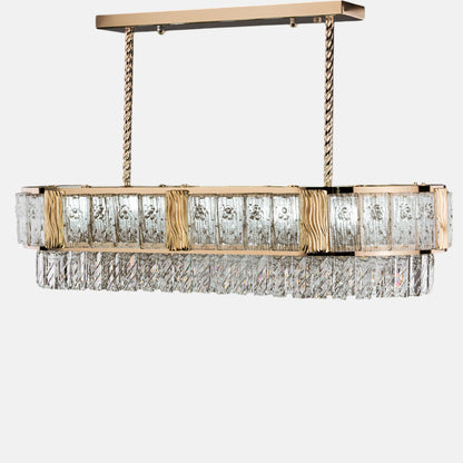 Cara Chandelier, 9 Lights, Metal, 80×80cm - Solitaire Gold