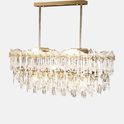 Corona Chandelier, 8 Lights, Metal, 80×70cm - Solitaire Gold