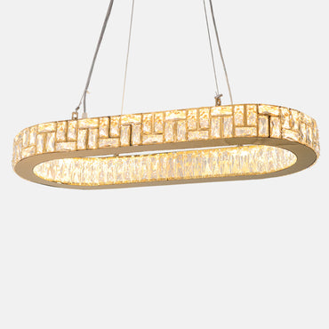 Margarita Chandelier, Stainless Steel, 35×65cm - Solitaire Gold