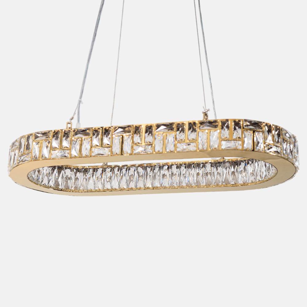 نجفة مارغريتا، من الفولاذ المقاوم للصدأ، 35×65 سم - لون ذهبي سوليتير 