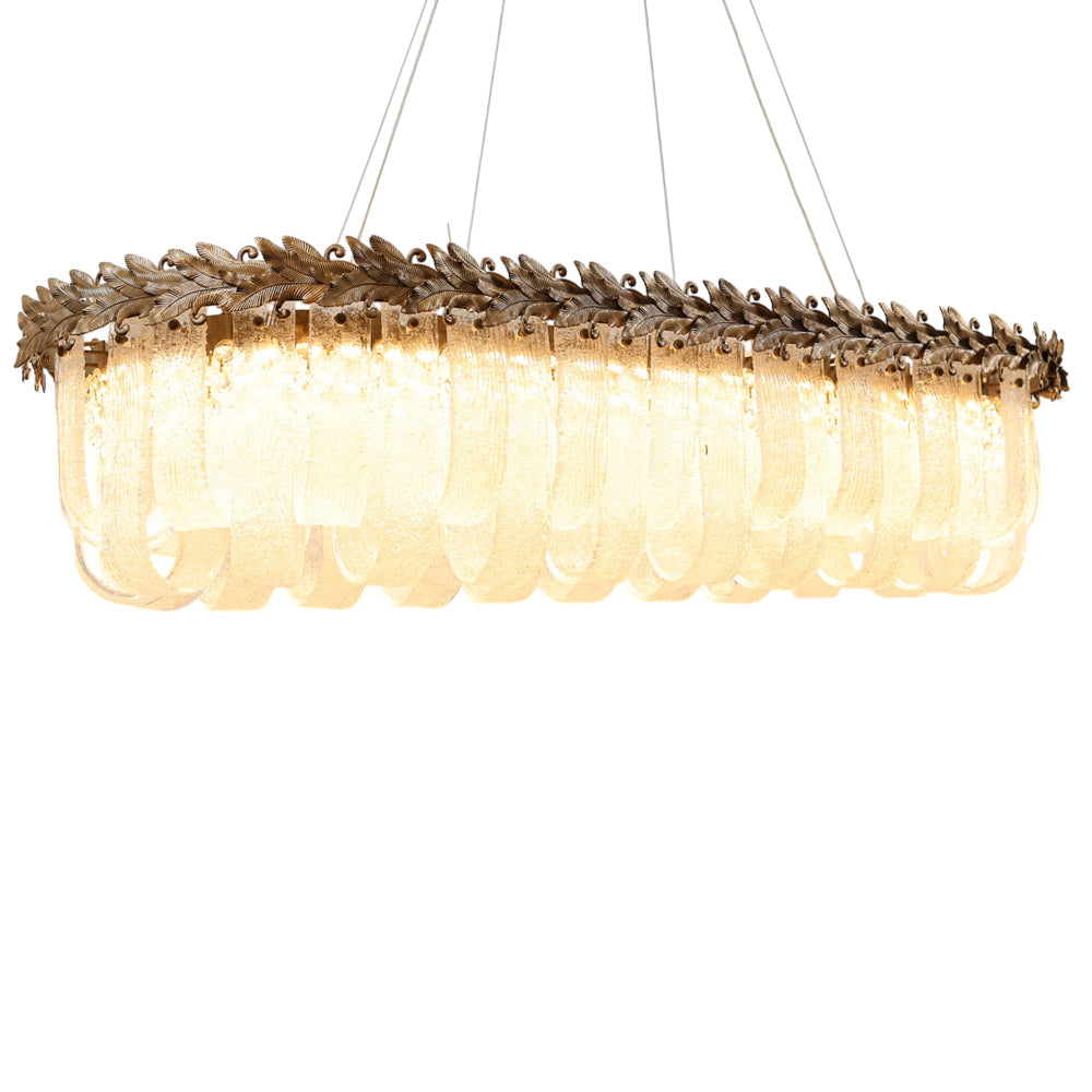 Bianca LED Chandelier, Stainless Steel, 115×50×80cm - Oxide-نجفة ليد بيانكا، استانلس ستيل، 115×50×80 سم - اكسيديه