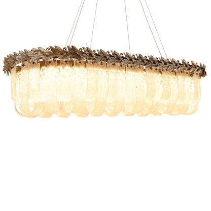Bianca LED Chandelier, Stainless Steel, 115×50×80cm - Oxide-نجفة ليد بيانكا، استانلس ستيل، 115×50×80 سم - اكسيديه