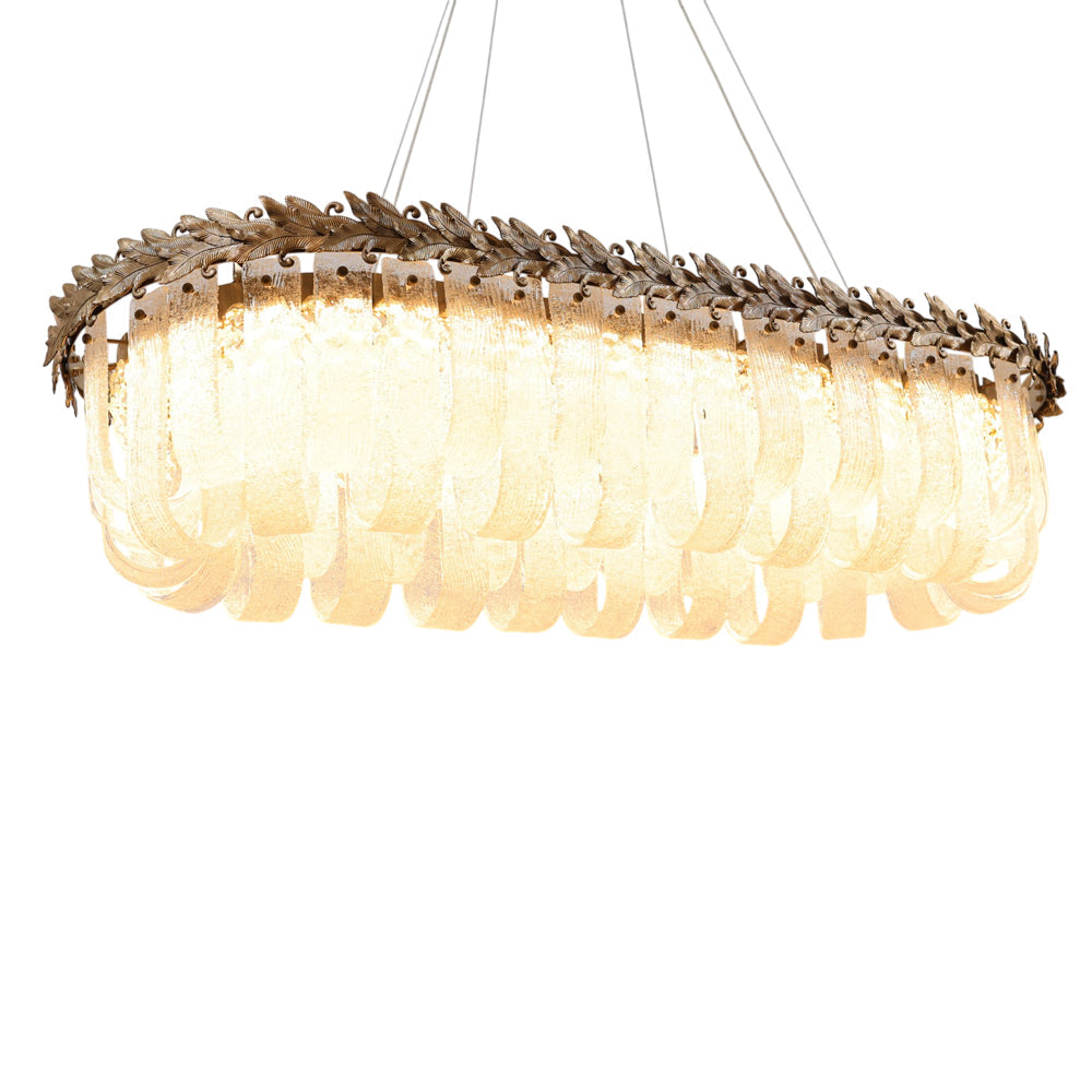 Bianca LED Chandelier, Stainless Steel, 115×50×80cm - Oxide-نجفة ليد بيانكا، استانلس ستيل، 115×50×80 سم - اكسيديه