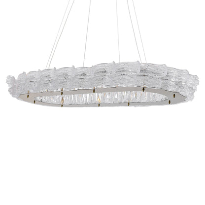 Noelle LED Chandelier, Stainless Steel, 90×40×80cm - Solitaire Gold-نجفة ليد نويل، استانلس ستيل، 90×40×80 سم - سوليتير ذهبي