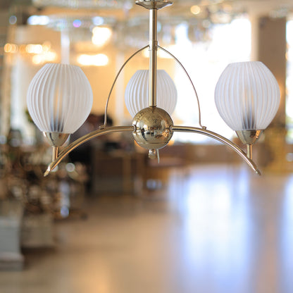 Mizar Chandelier, 3 Lights, Metal, 52×55cm - Solitaire Gold