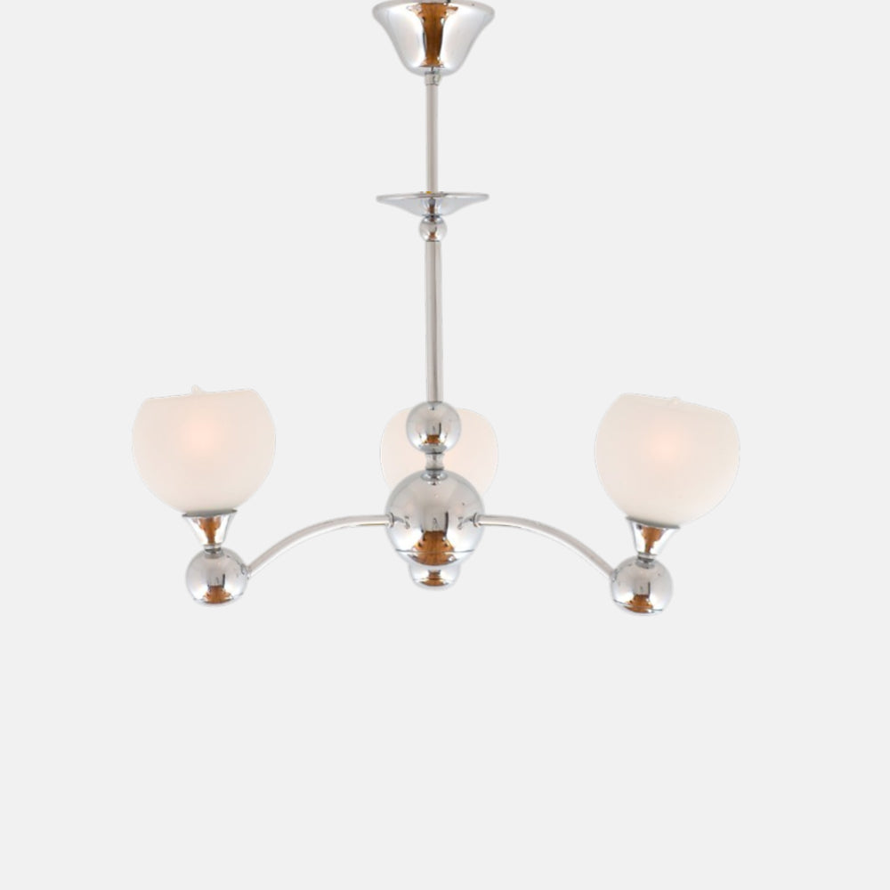 Bueno 3-light chrome chandelier