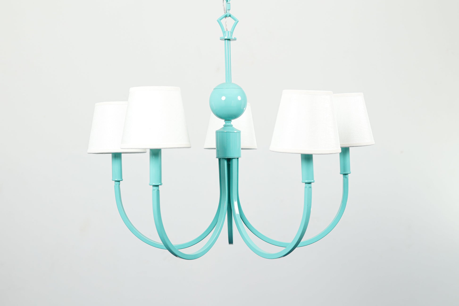 Milano Chandelier 5 Lights Metal 65×70cm Green - نجفة ميلانو 5 لمبة معدن 65×70 سم أخضر