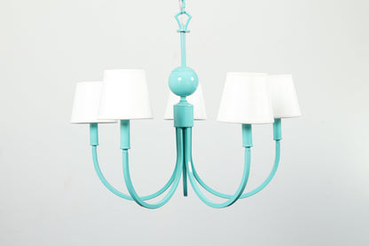 Milano Chandelier 5 Lights Metal 65×70cm Green - نجفة ميلانو 5 لمبة معدن 65×70 سم أخضر