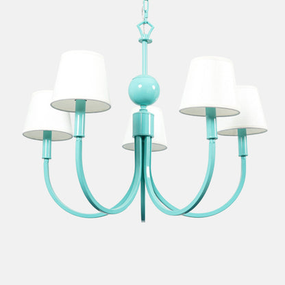 Milano Chandelier 5 Lights Metal 65×70cm Green - نجفة ميلانو 5 لمبة معدن 65×70 سم أخضر