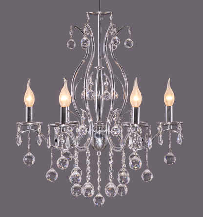 Raisa Chandelier, 6 Lights - Chrome