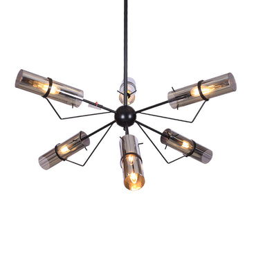 Olivia 6-Light black chandelier