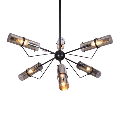 Olivia 6-Light black chandelier