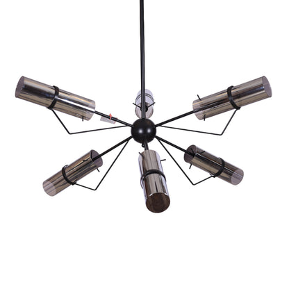 Olivia 6-Light black chandelier