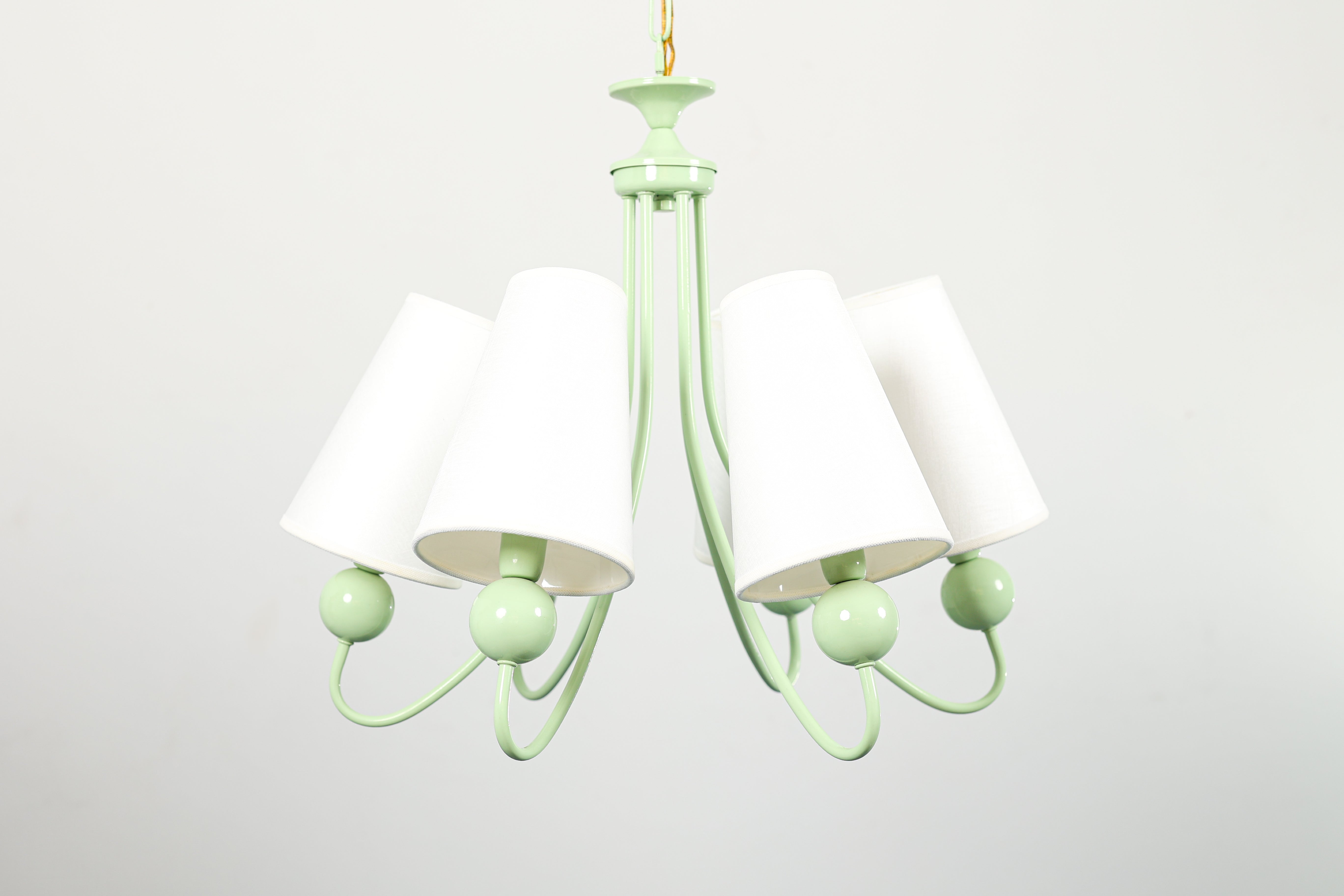 Lumin Chandelier 6 Lights Metal 65×65cm Black - نجفة لومين 6 لمبة معدن 65×65 سم أسود
