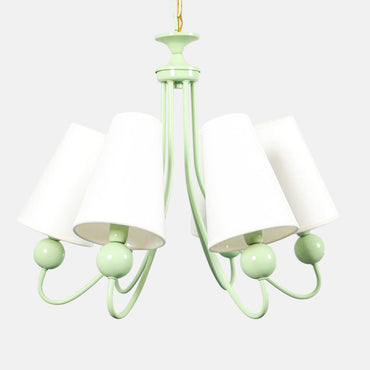 Lumin Chandelier 6 Lights Metal 65×65cm Black - نجفة لومين 6 لمبة معدن 65×65 سم أسود
